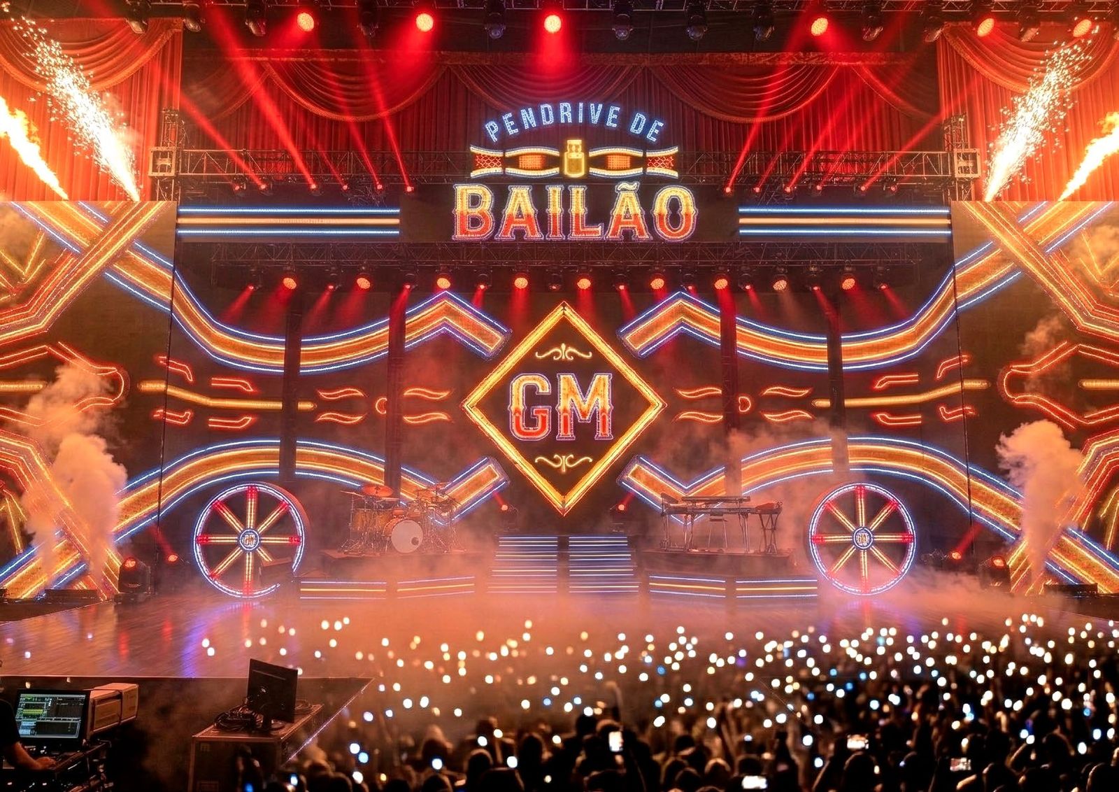 Cenário do palco do Pendrive de Bailão